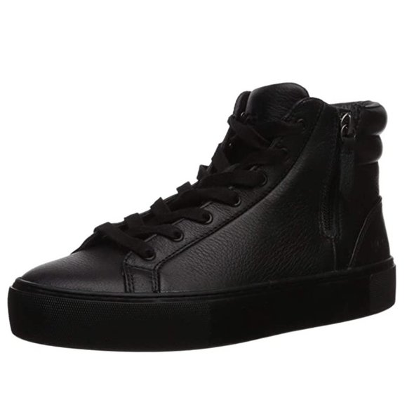 Trainers Ugg Olli Black UGG Women's Olli Leather Hi-Top Trainers